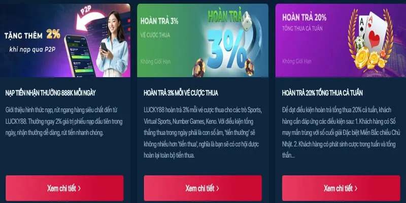 Thưởng nạp lại định kỳ gp88 casino